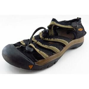 KEEN Black Fabric Sandals Boys Shoes Size 1 M
